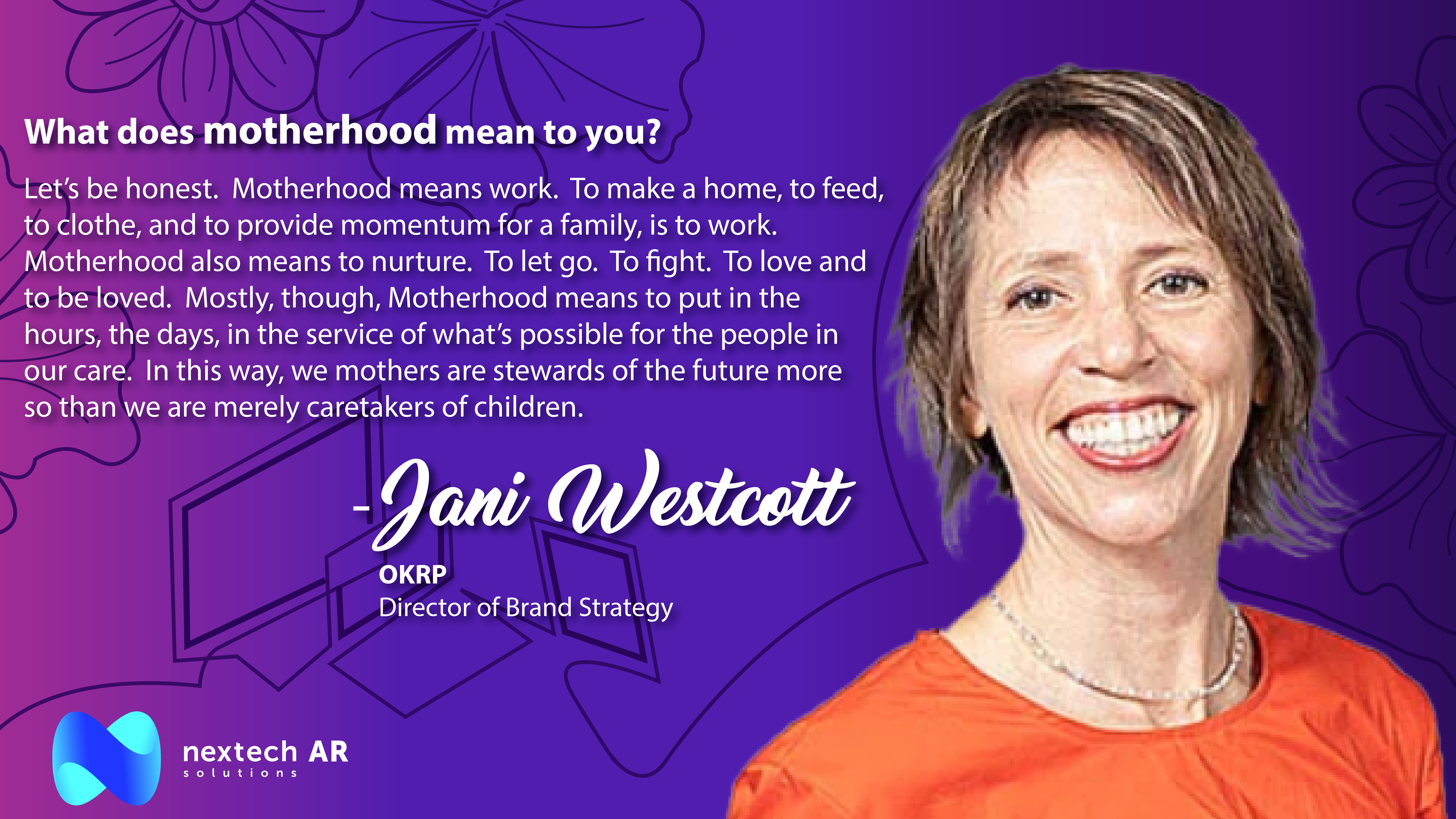 Jani Westcott Motherhood